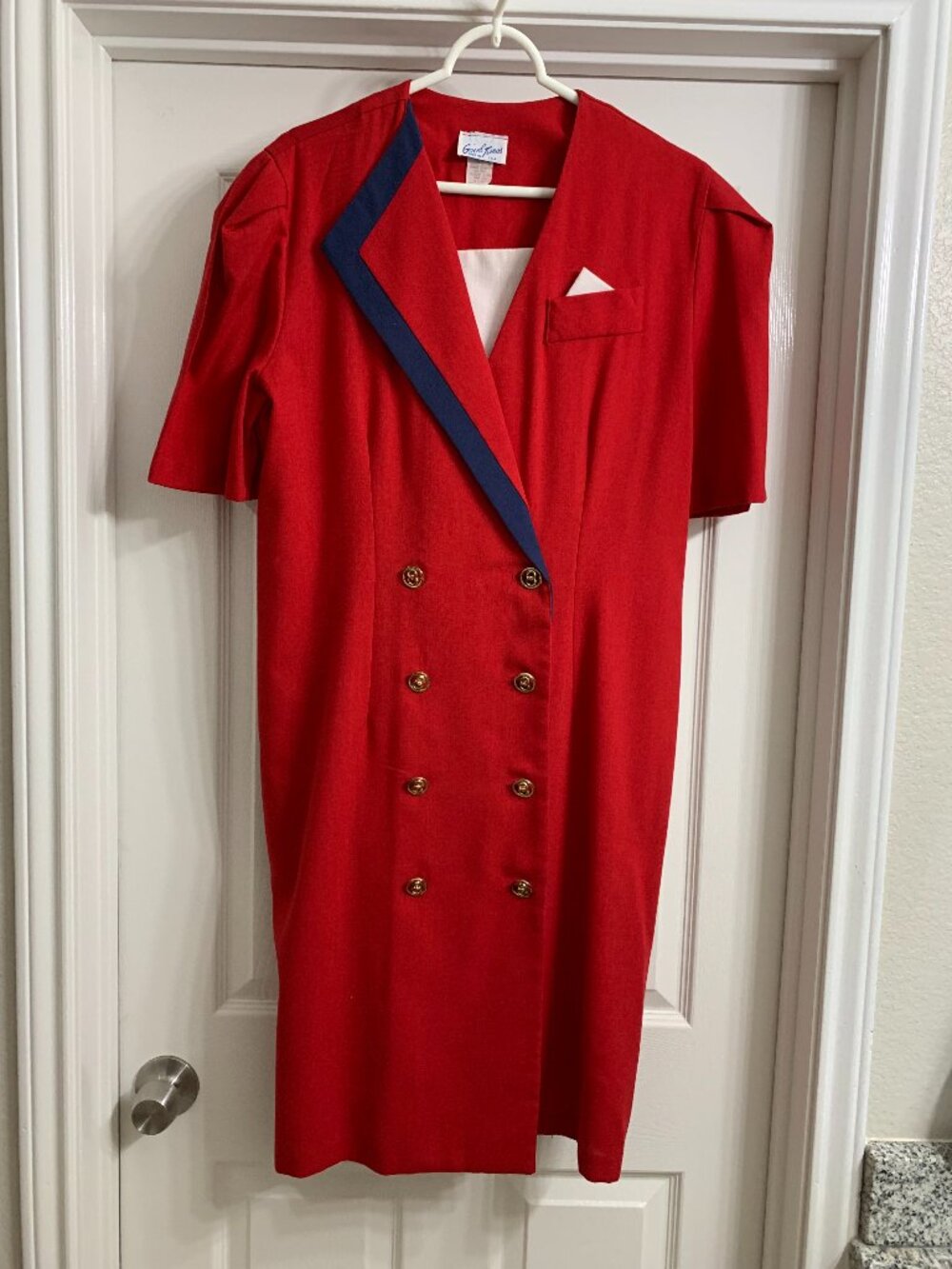 Good Times Brand Women's Red, Blue, White Dress, Size 14